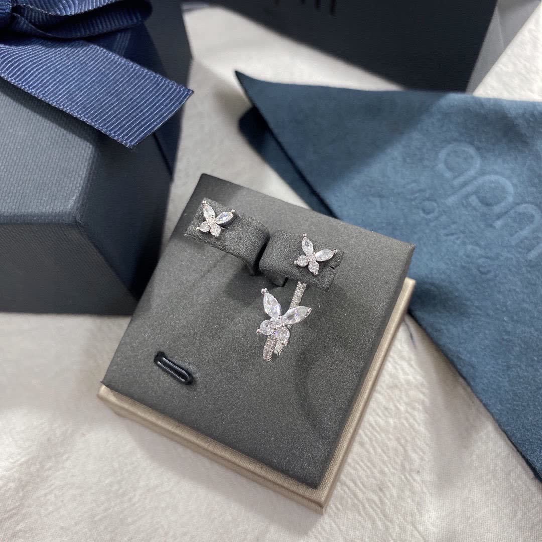 APM Monaco Butterfly Stud Earrings